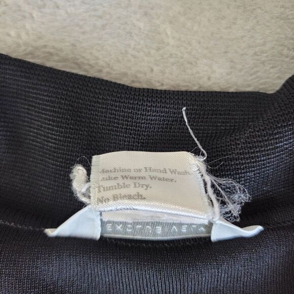 Exclusively Misook 2X Black Purple Trim Three Button Long Sleeve Cardigan Jacket - Picture 4 of 11